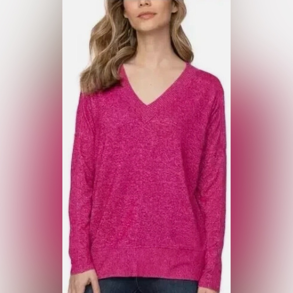 Buffalo David Bitton Women's Pullover Super Soft Cozy V Neck Sweater - Picture 2 of 4